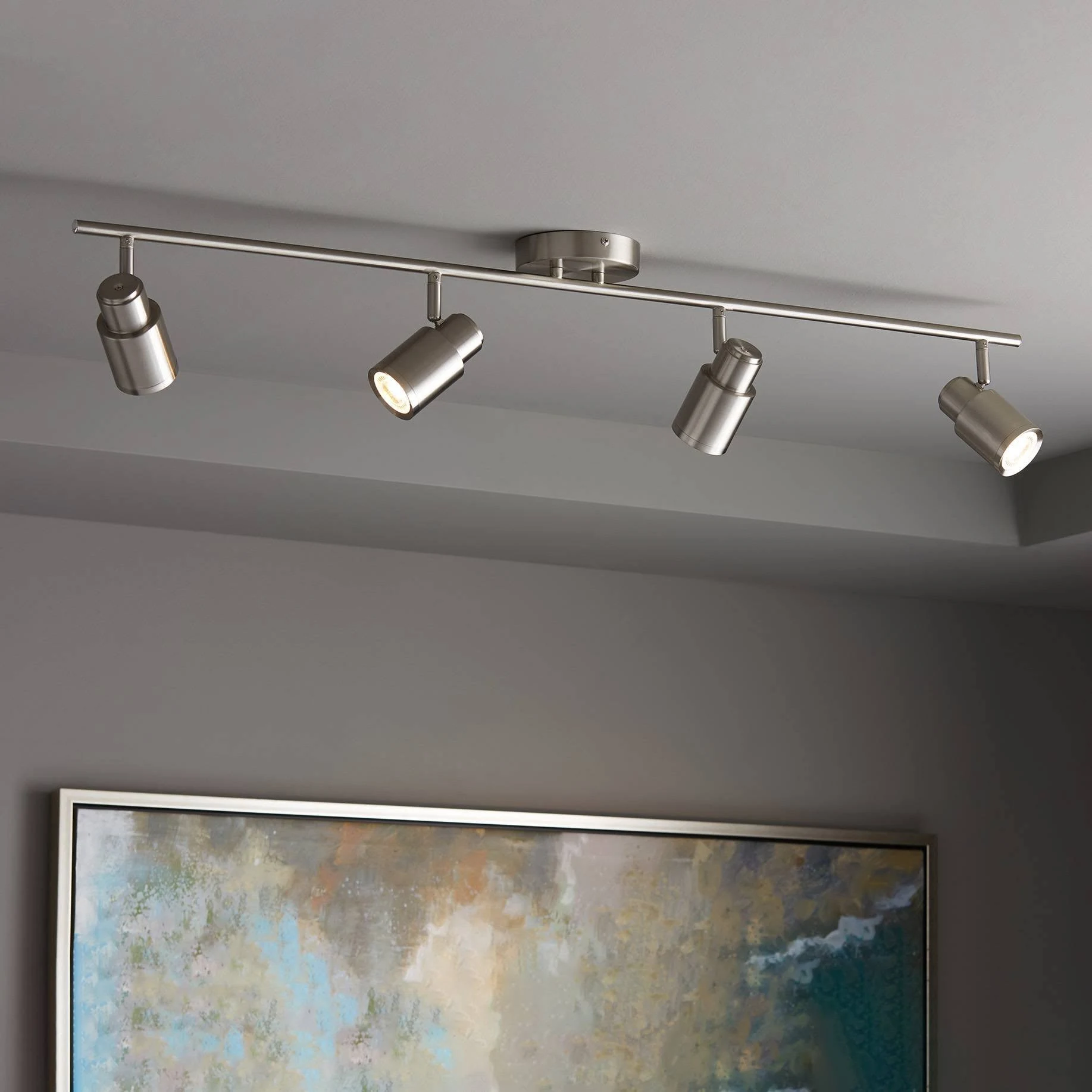 ProTrack Melson 6.5W 4-Light Nickel LED Track Fixture