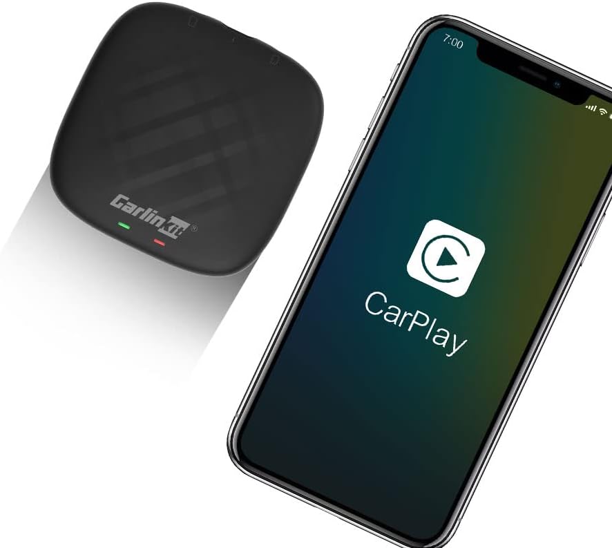 CarlinKit Wireless CarPlay Magic V3 Box Adapter, for Models with Factory Wired CarPlay, Such as Audi/Toyota/Volvo/Volkswagen/Honda Wait, for iOS 12/Android 11, Turn Wired CarPlay to Wireless