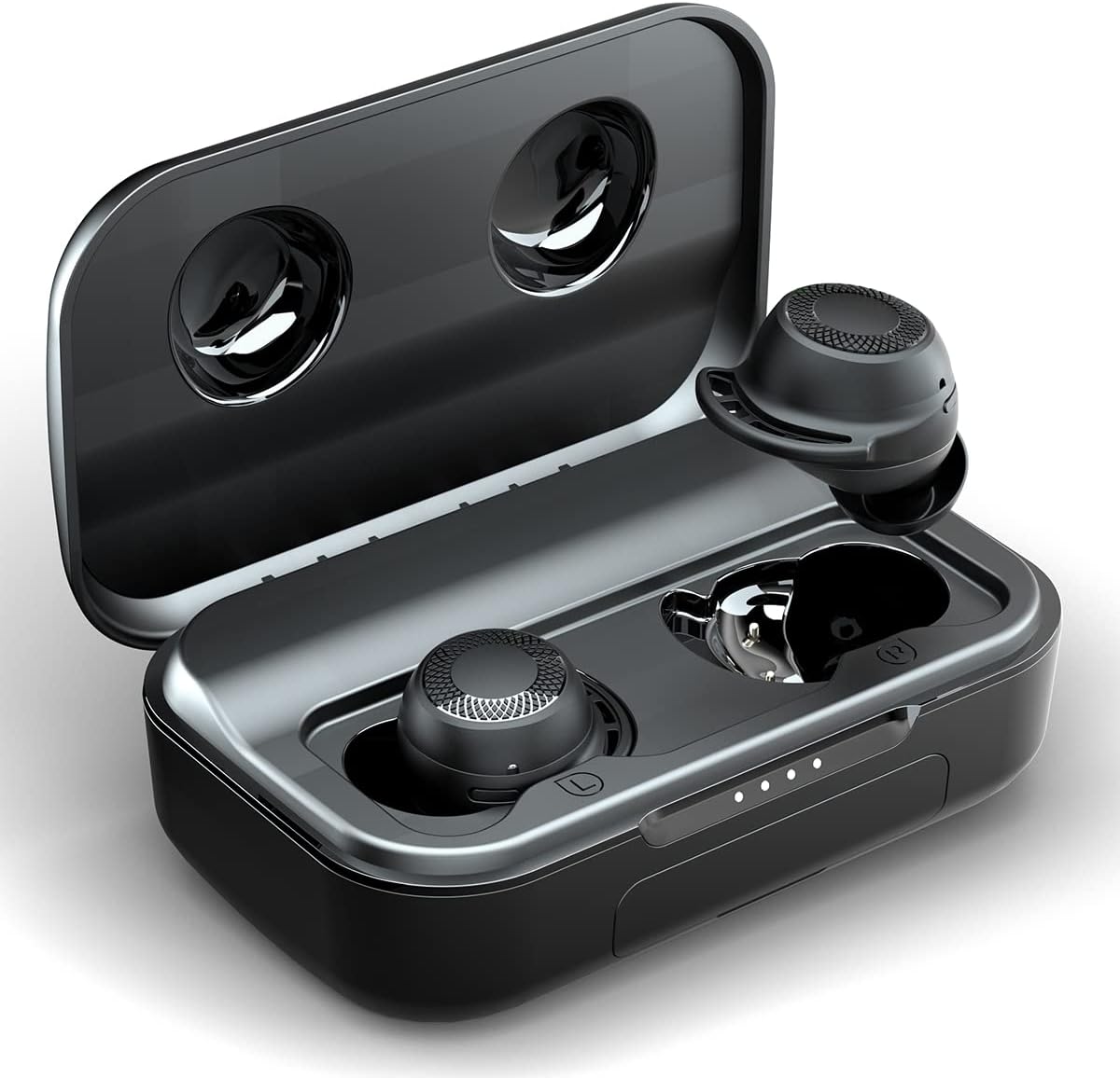 Wireless Earbuds Bluetooth, AMINY U-Air6 Sport Bluetooth Earphones IPX8 Waterproof Inear Bluetooth Earbuds Wireless Headphones, 100Hrs Playtime Touch Control Wireless Earphones Built-in Mic Pack of 2