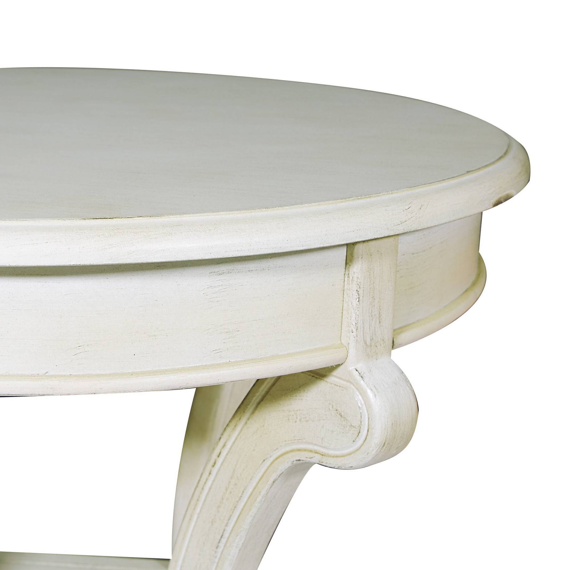 Osp Home Furnishings Vermont Accent Table, Antique Beige