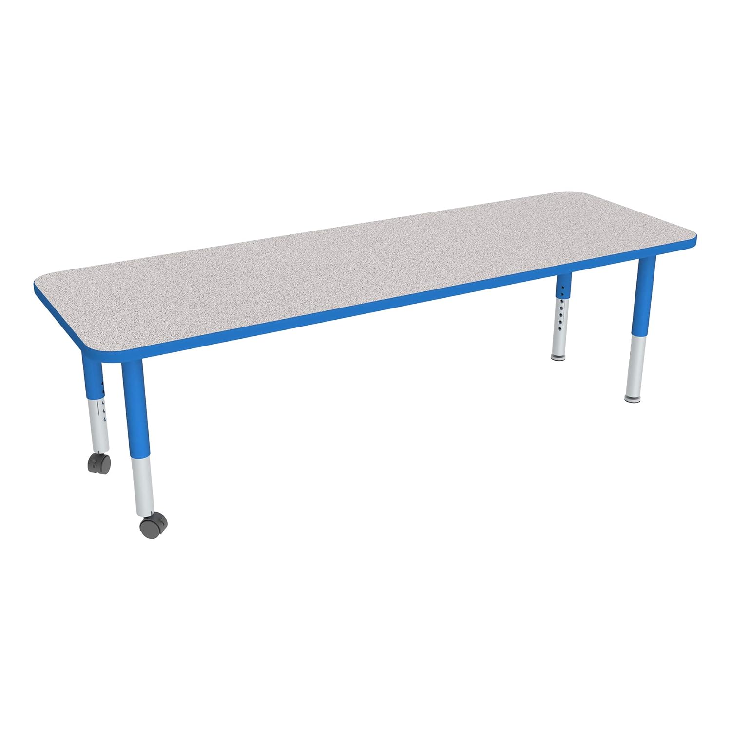 Rectangle Adjustable-Height Mobile Preschool Activity Table (24