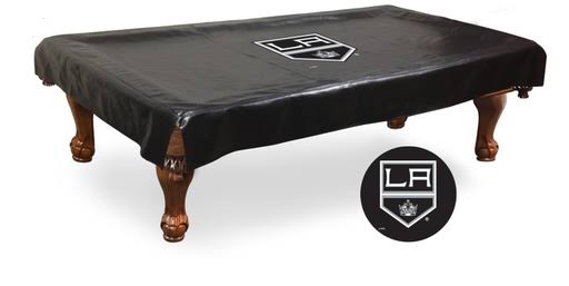 Los Angeles La Kings HBS Black Vinyl Billiard Pool Table Cover (98x22x54x22x12x22)