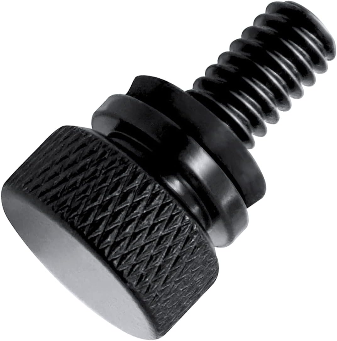 Seat Bolt Rear Mount Screw Black Compatible with Harley Davidson 1996-2021 (black-1)