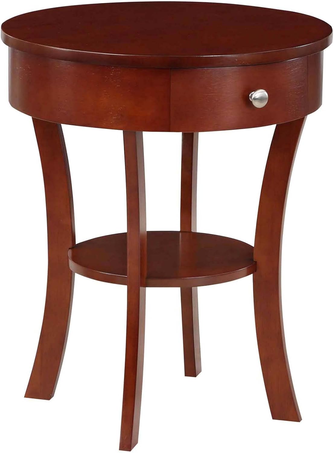 Convenience Concepts Classic Accents Schaffer 1-Drawer End Table with Shelf, Cherry Pack of 2