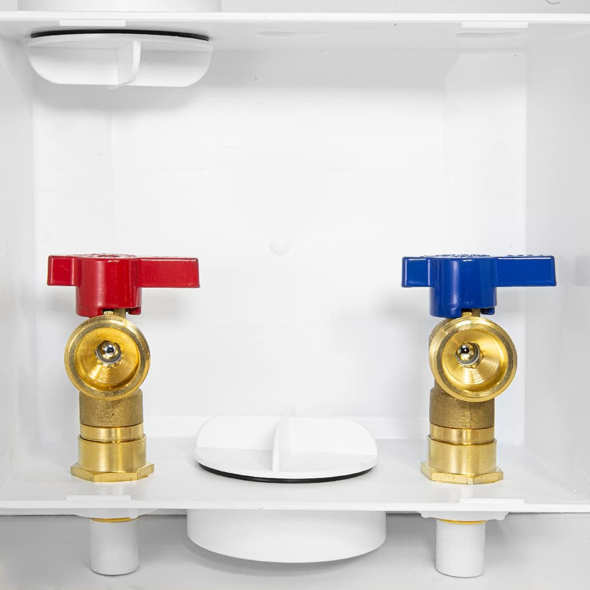 EFIELD Washing Machine Outlet Box with Center Drain, 1/2 inch CPVC x 3/4 inch MHT (1/2