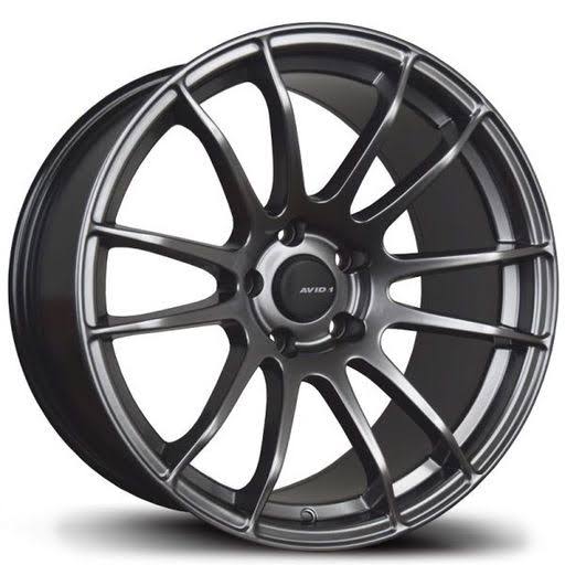 One AVID1 AV20 18x9.5 Rims 5x114.3 +38 Hyper Black Wheel Rim