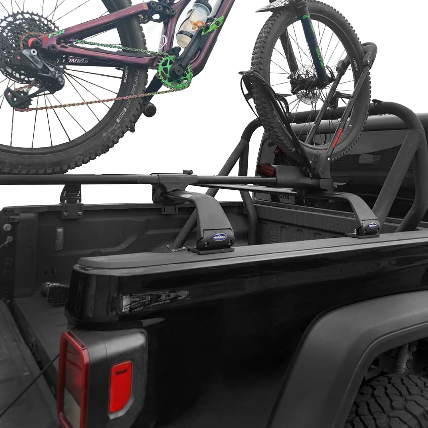 Hooke Road for Jeep Gladiator JT 2020-2022, Bike Rack Crossbars Bed Rails Cargo Carriers 2 PCS