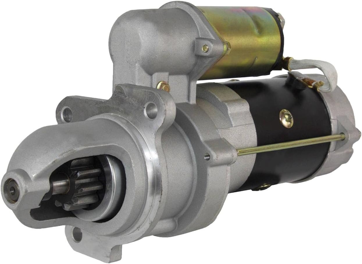 Rareelectrical STARTER COMPATIBLE WITH MASSEY FERGUSON TRACTOR INDUSTRIAL MF-50E MF-60 1109217 1998362 1109253