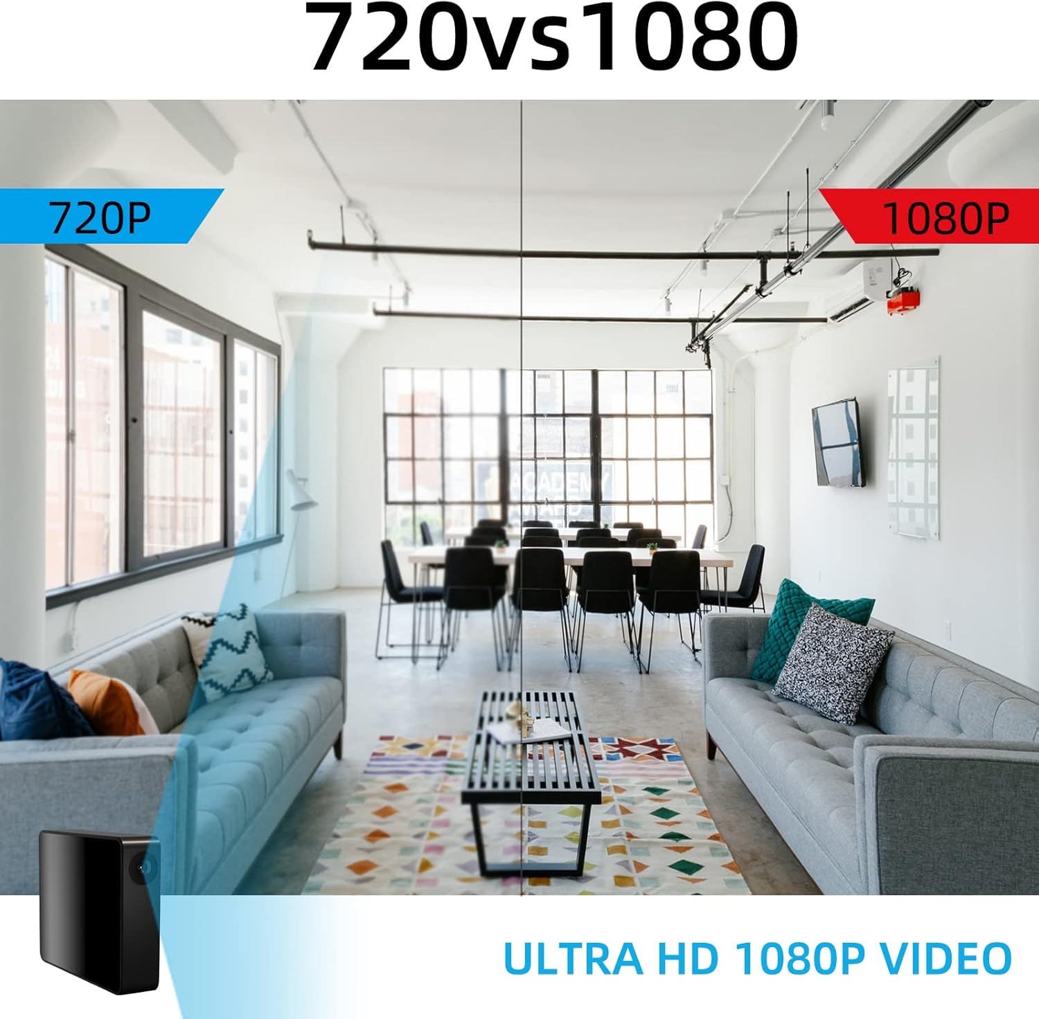 Smart Mini Nanny Security WiFi Camera, ASIEVIE M2 1080P Wireless Small Home Camera with Motion Detection,Ultra-Wide Angle Lens,Local Storage and Wireless APP Real Time View Pack of 2