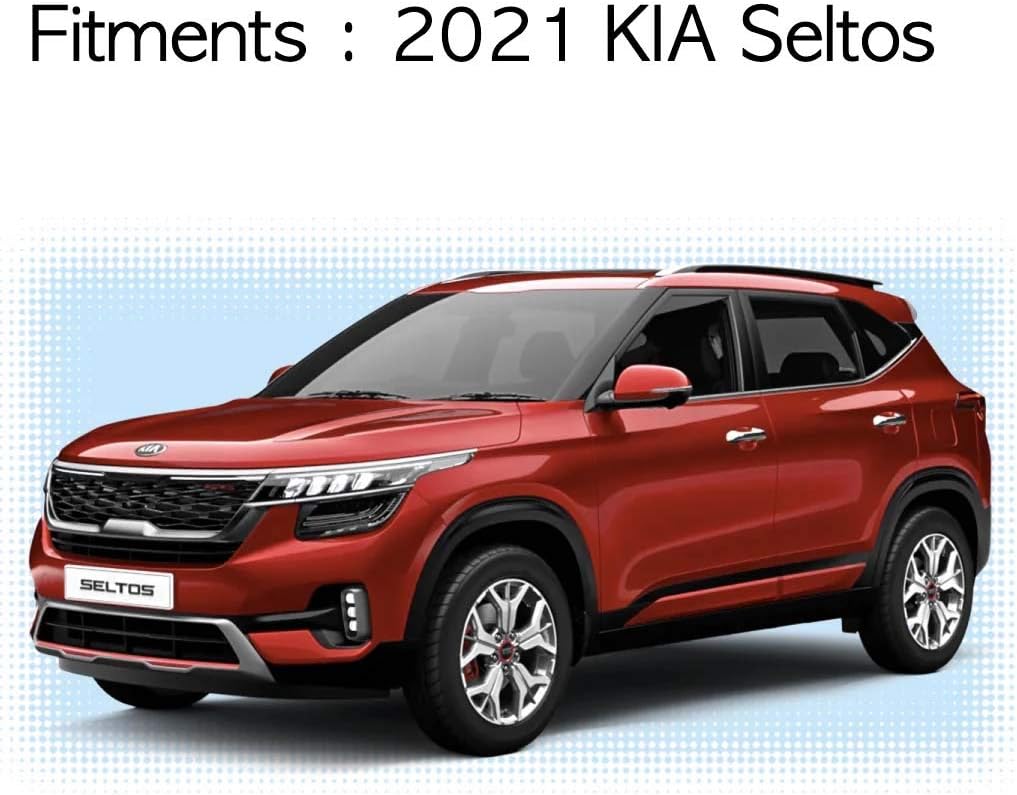 Side Rain Guards Wind Deflectors 6p for 2021 2022 KIA Seltos Pack of 2