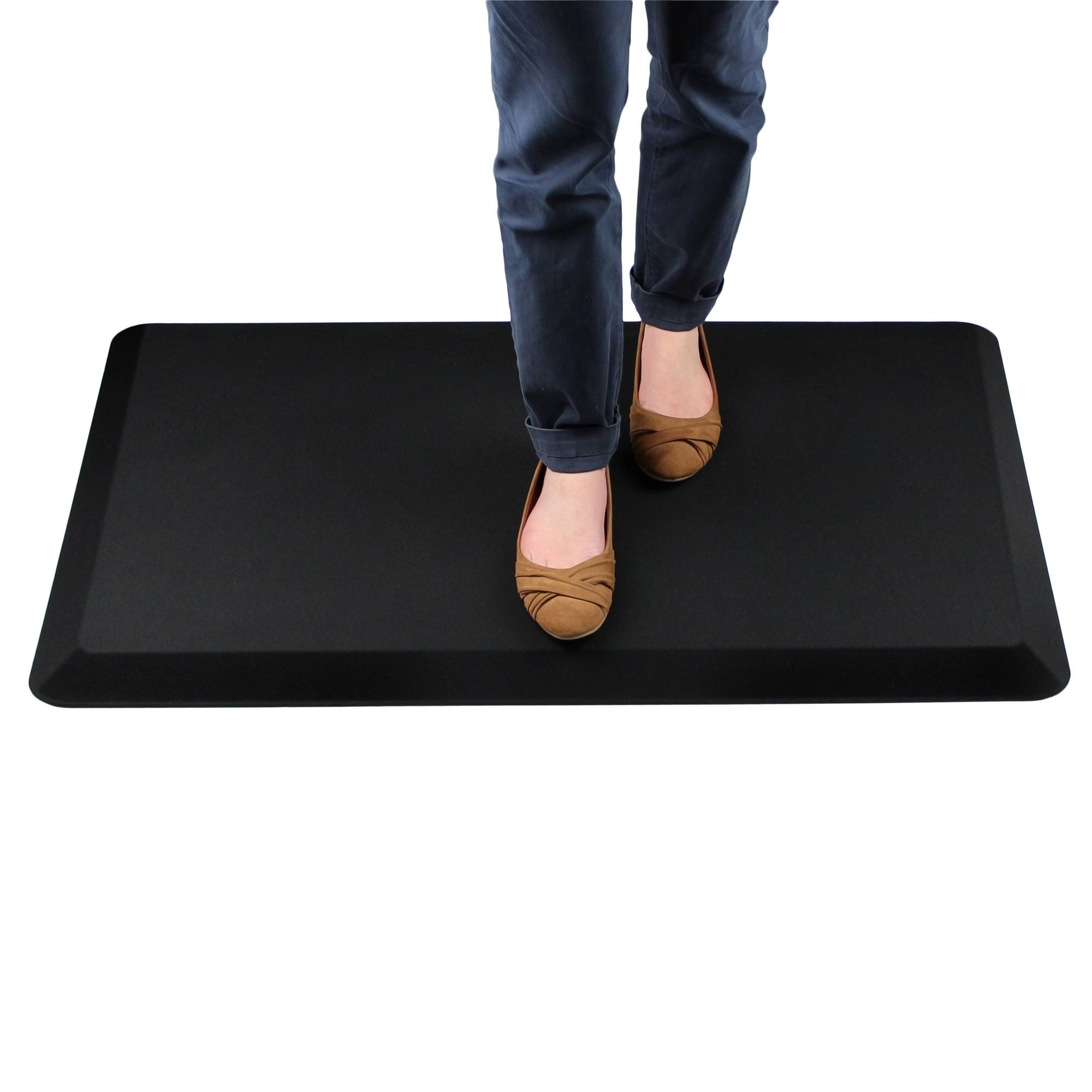 Floortex Black Standing Comfort Mat - 16x22 x 24x22