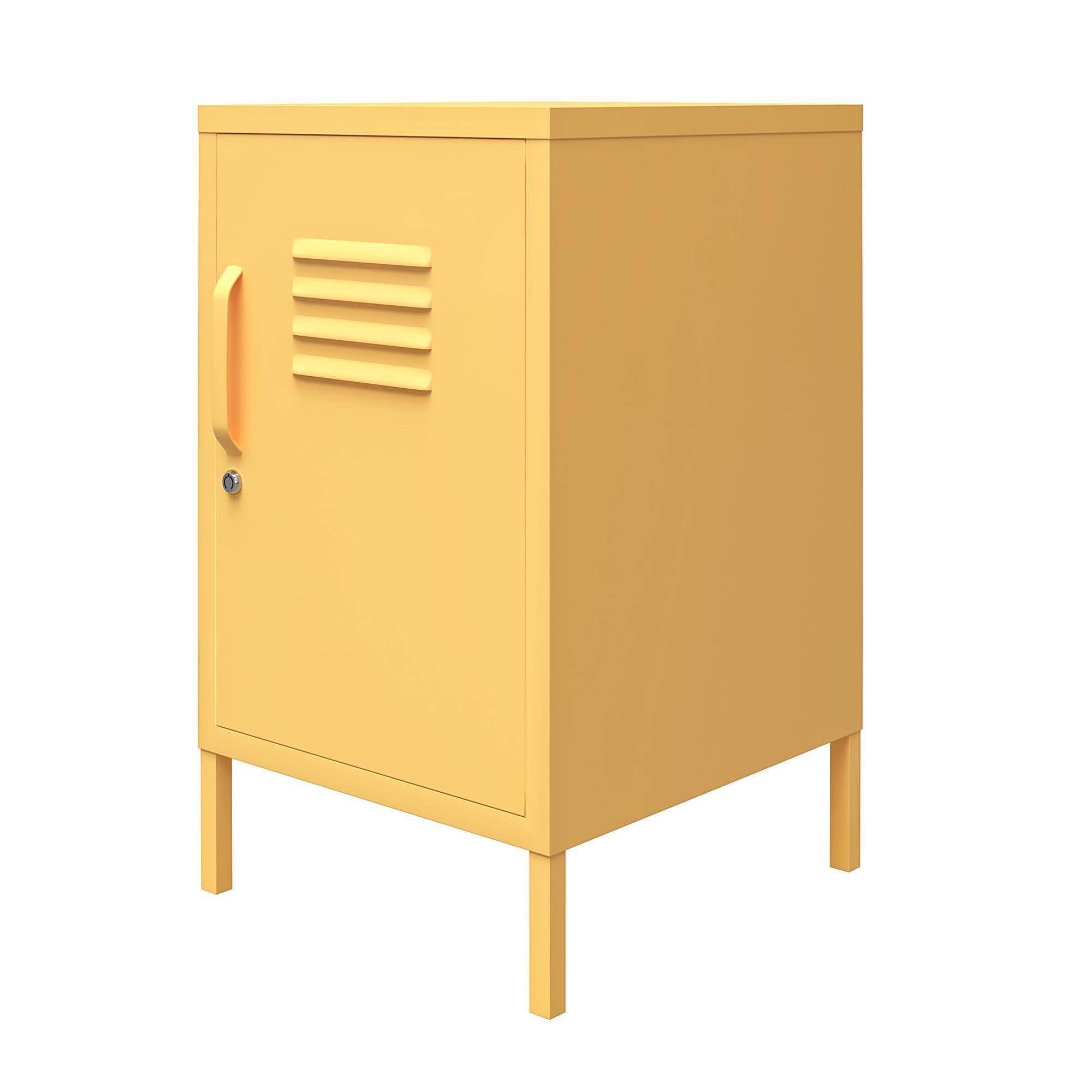 Novogratz Cache Metal Locker End Table (Yellow)