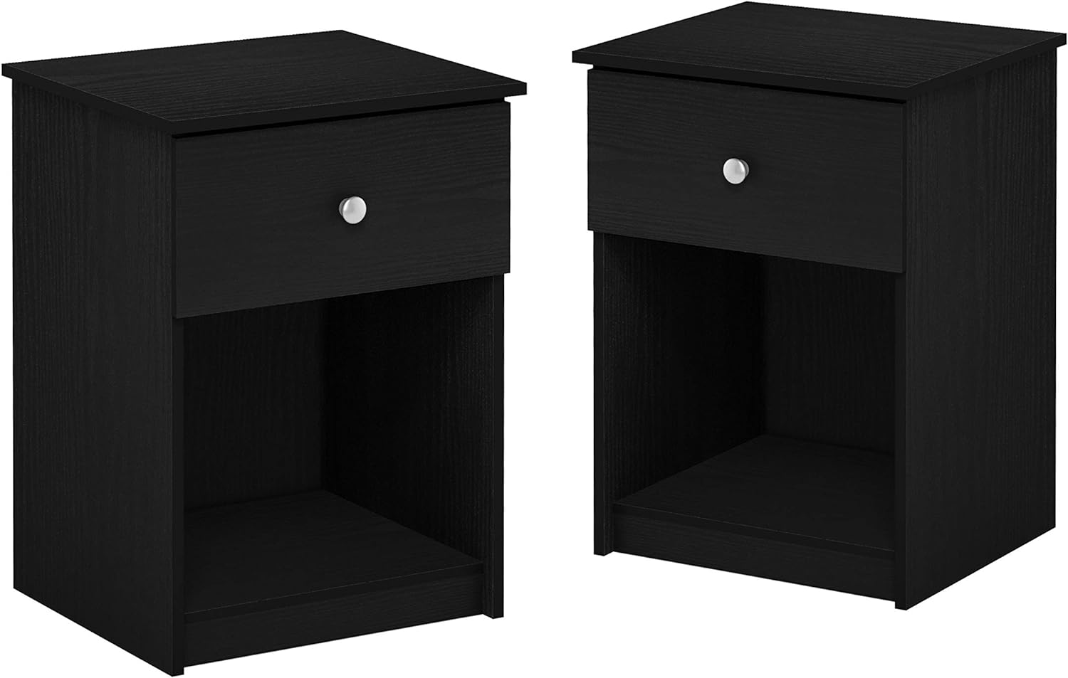 FURINNO Tidur Nightstand, 2-Pack, White