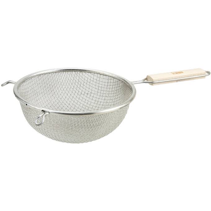 6 1/4x22 Double Mesh Strainer, Fine, Tin,12 Packs