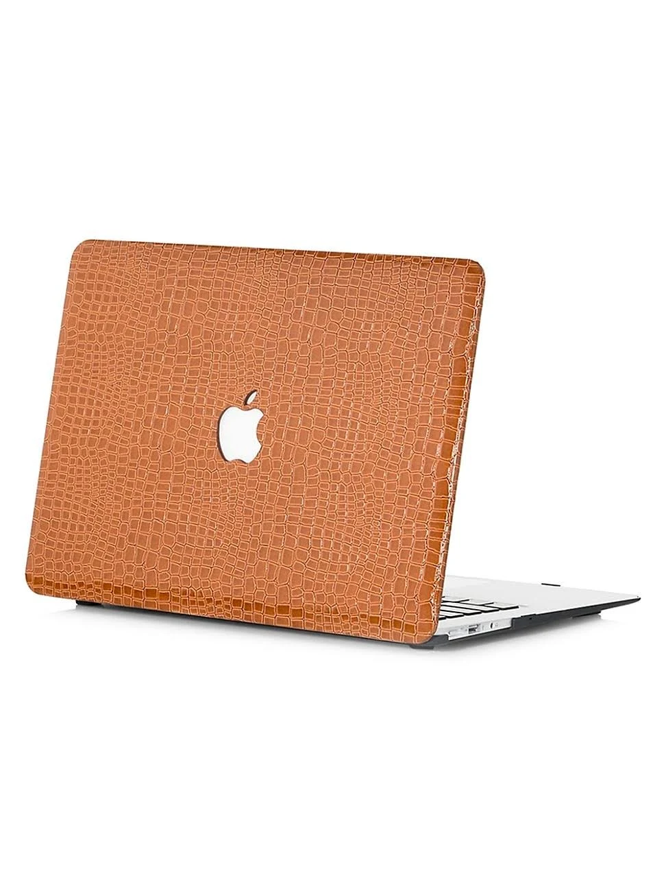 Chic Geeks Faux Crocodile MacBook Case - Brown