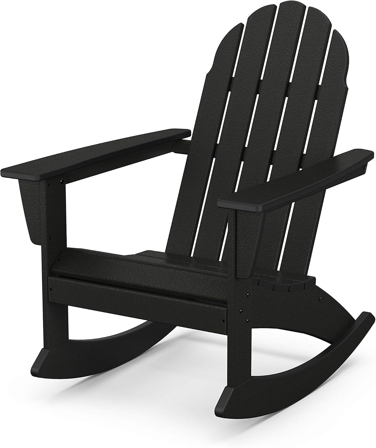 POLYWOOD Vineyard Rocking Chair, Black