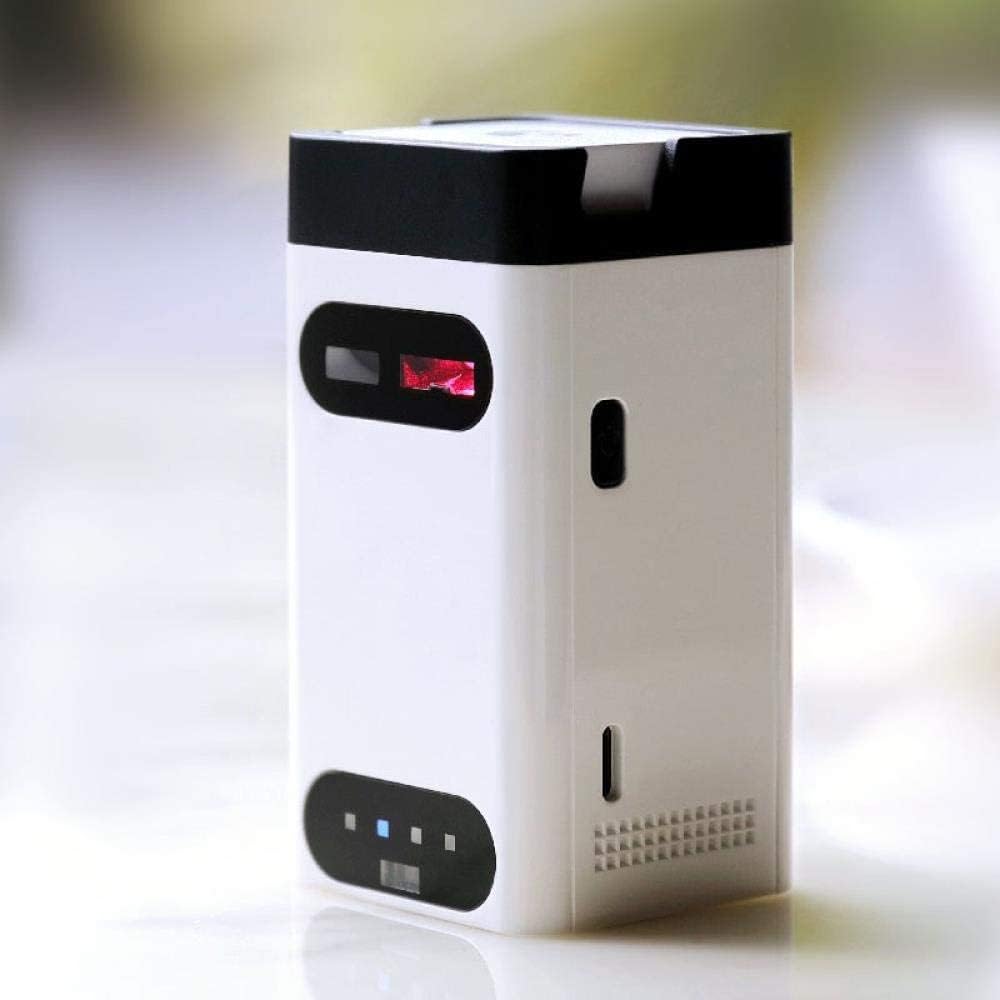 2 in 1 Power Bank & Projection Keyboard Bluetooth Link Mobile Phone Holder Power Bank Creative Gift Computer Accessories, White