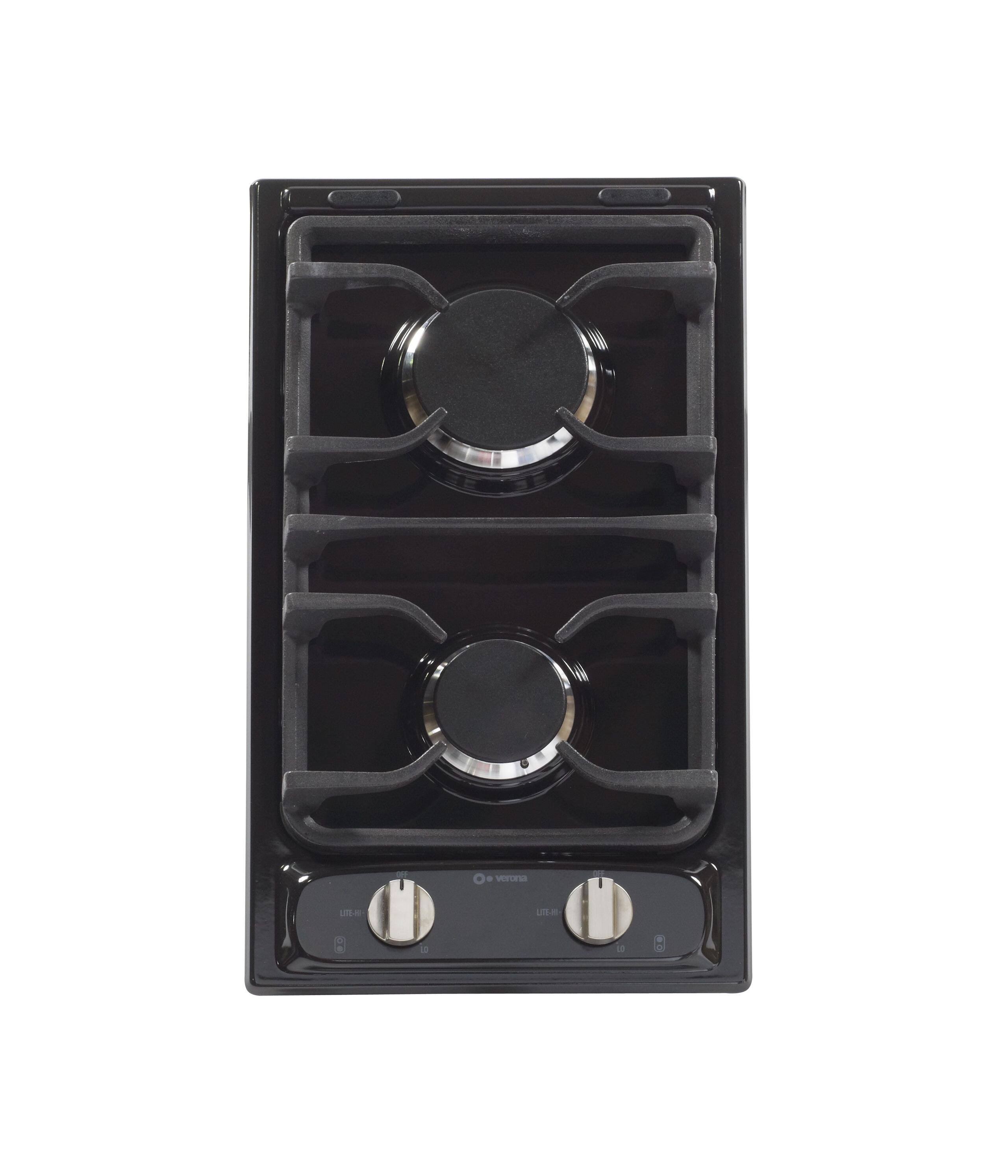 Verona 12x22 Deluxe GAS Cooktop Black