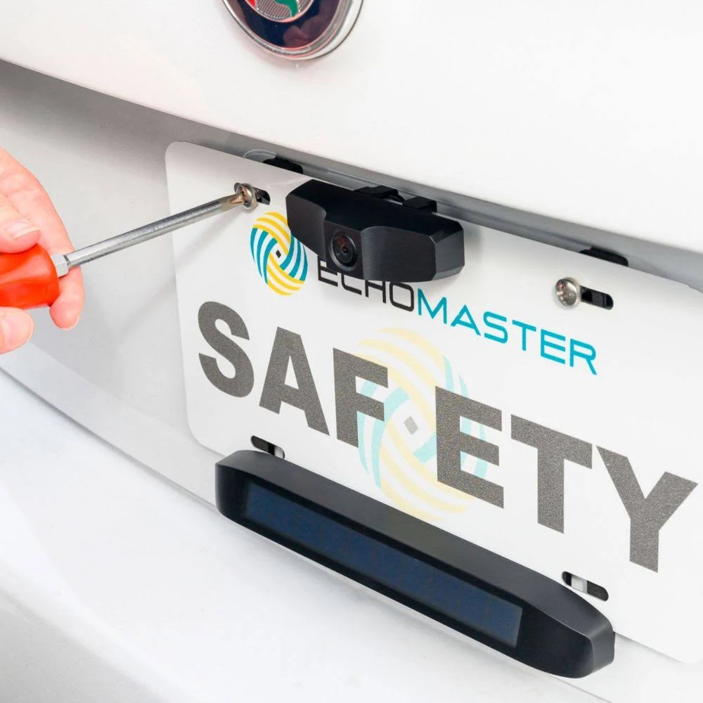 Echomaster - Wireless Solar Powered Backup Camera Kit with 5&rdquo; Monitor - Black