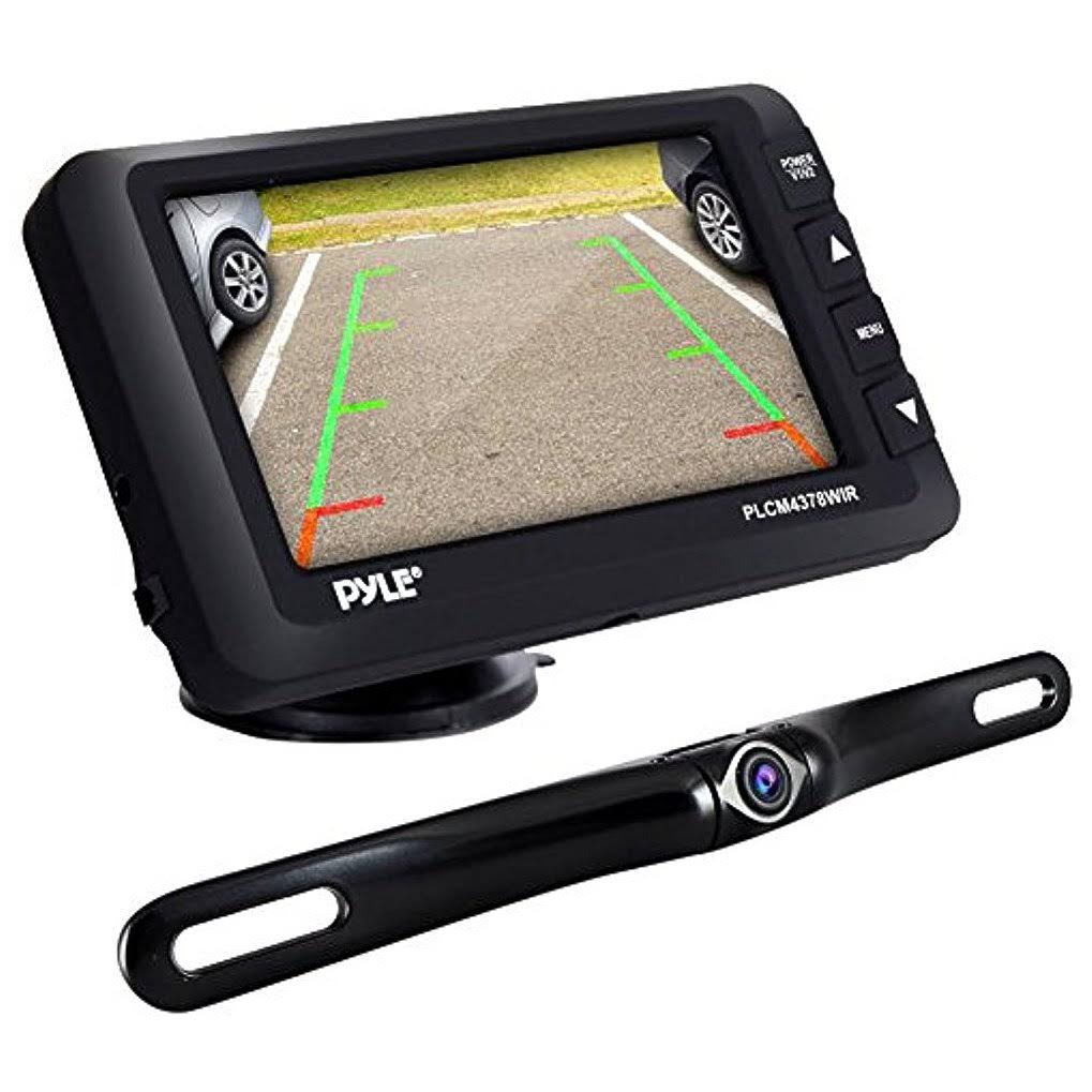 Pyle Upgraded Wireless Backup Camera and Monitor Kit - Vehicle Parking Reverse