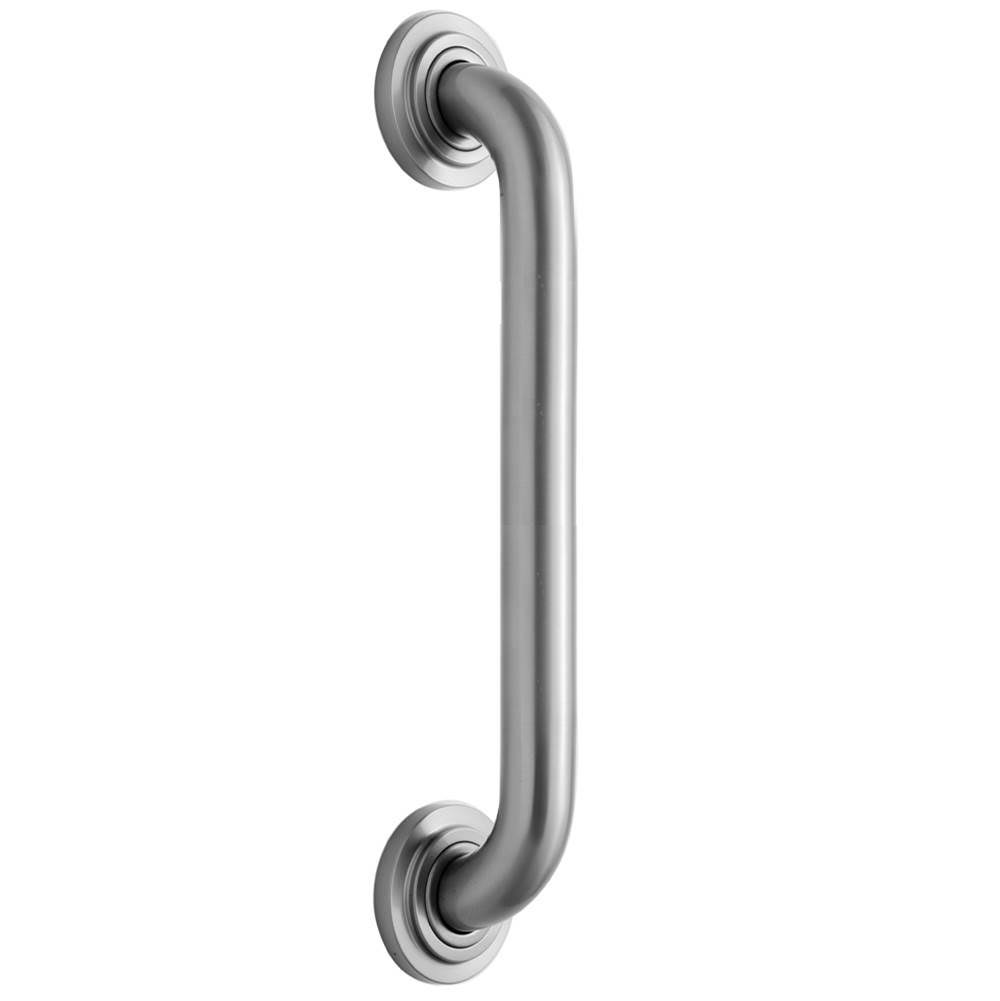 Jaclo 2624-BKN - 24 inch Grab Bar with Contemporary Round Flange