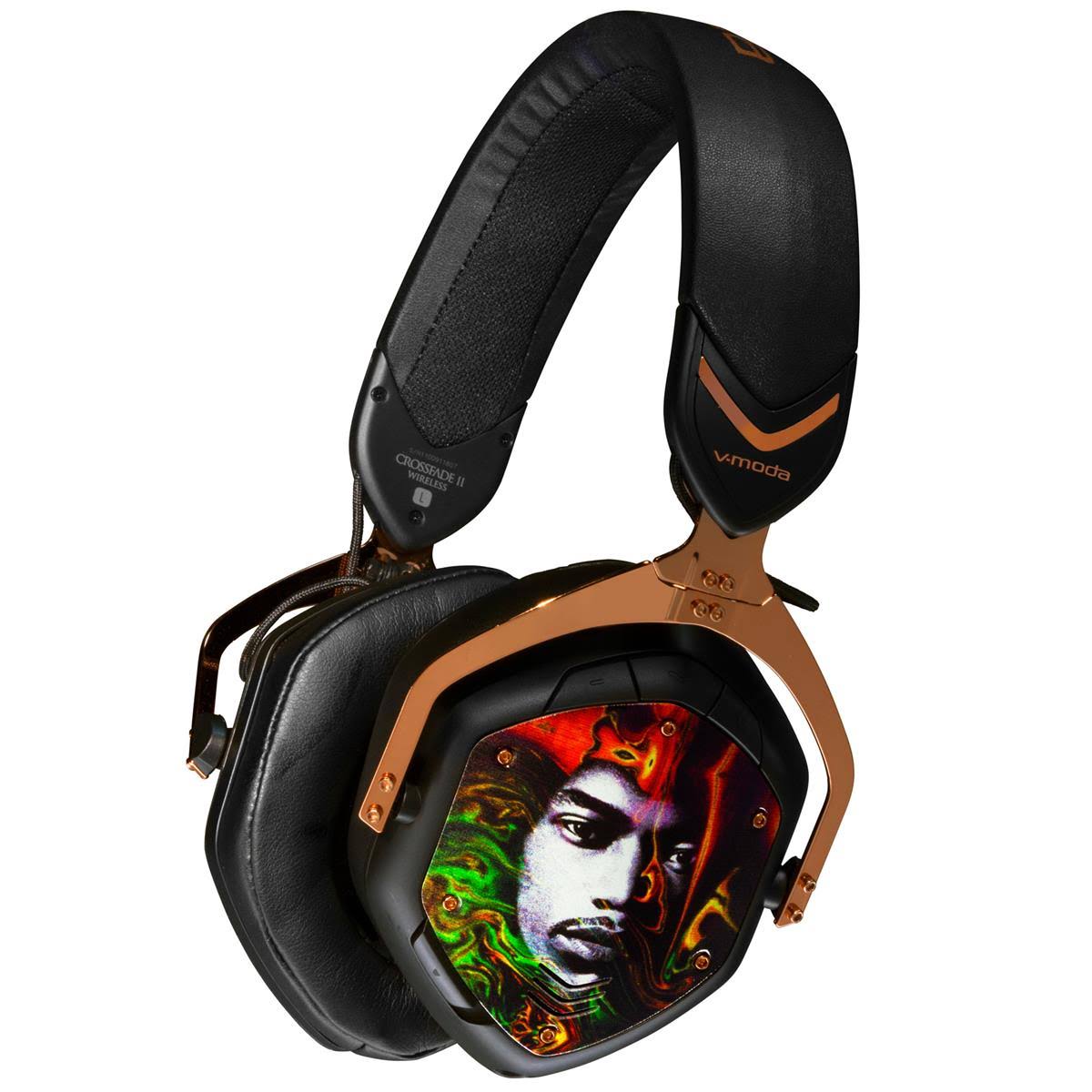 V-MODA XFBT2-PLH Crossfade 2 Peace, Love u0026 Happiness Jimi Hendrix Signature Wireless Headphones