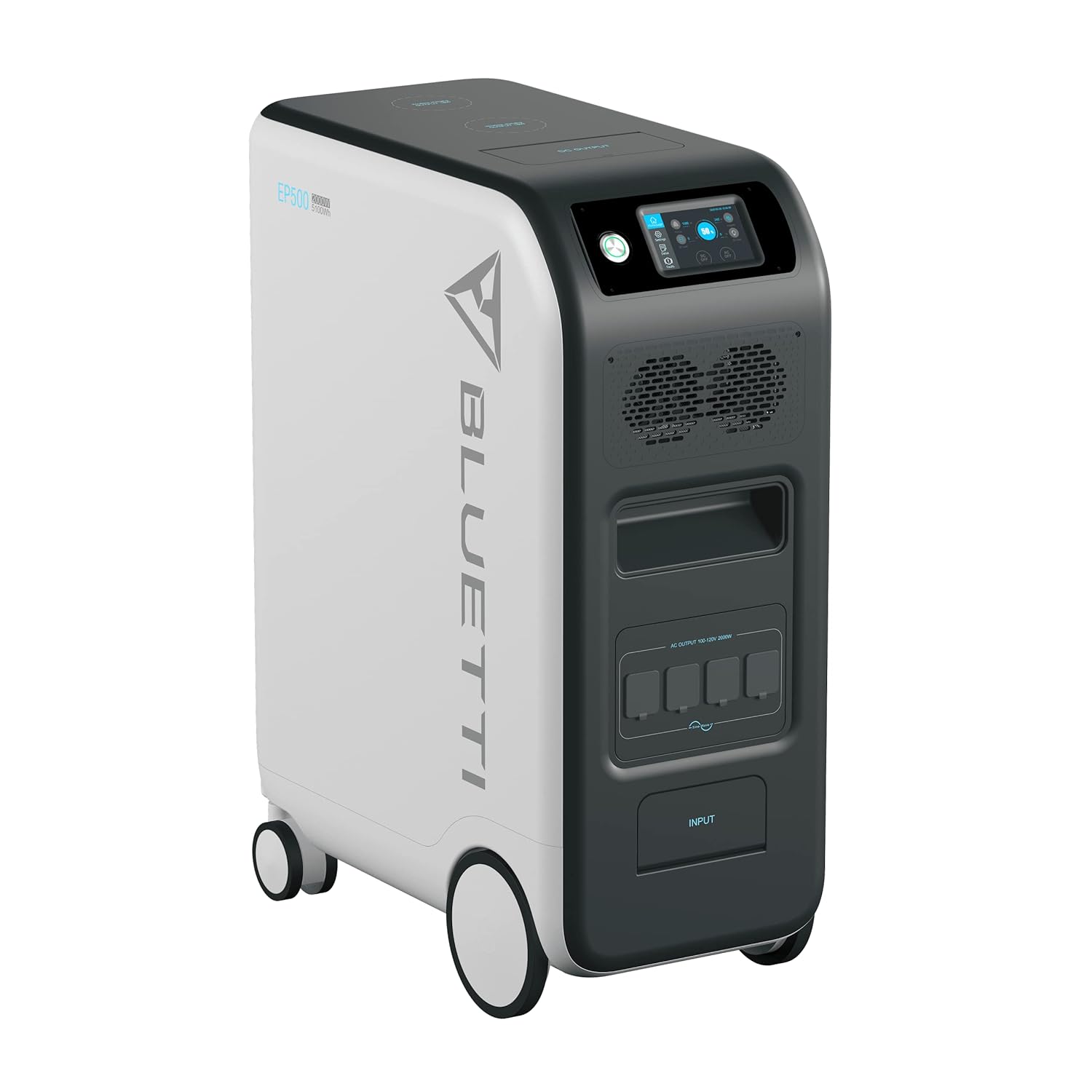 BLUETTI Solar Power Station EP500, 5100Wh LiFePO4 Battery Backup w/ 4 2000W AC Outlets (4800W Surge), UPS Battery Backup, 1200W MPPT Solar, Solar Generator for Emergency, Power Outage, Home Use