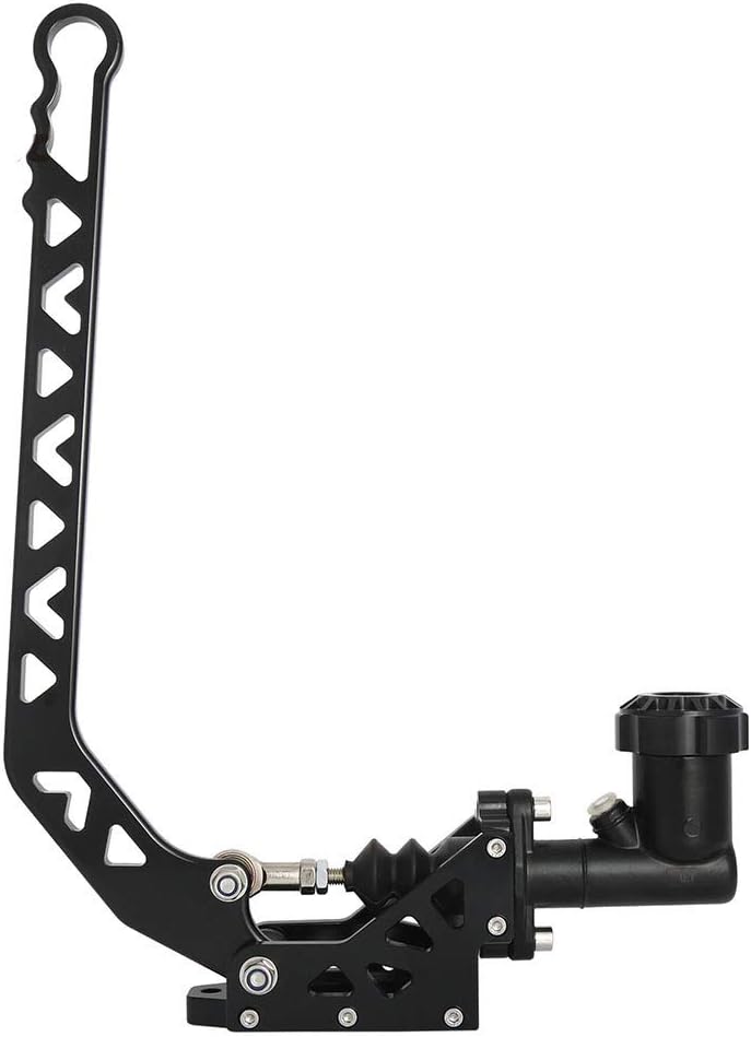 Hydraulic Handbrake Universal Ebrake for Drift Track Rally Racing Emergency Parking E-Brake Vertical Position Adjustable Height with Anti-Slip Sponge Handle Black 8410#