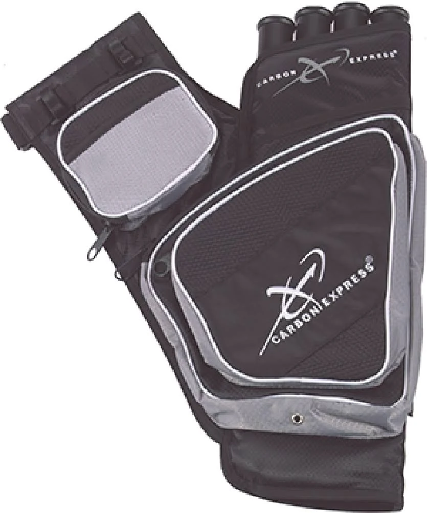 Carbon Express Silver/Black Target Quiver - RH