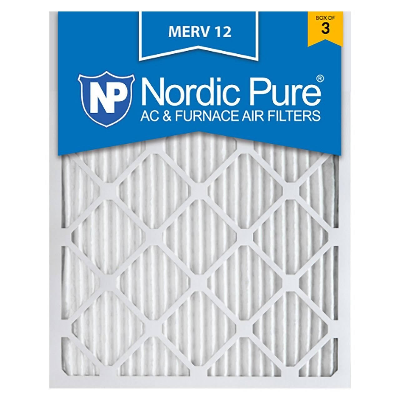 16x20x1 Pleated MERV 12 AC Furnace Air Filters Qty 24