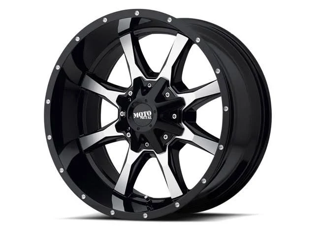 Moto Metal MO970 17x8 6x130 +50mm Black/Milled Wheel Rim