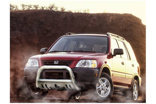 Honda CR-V Black Horse 3x22 Stainless Bull Bar