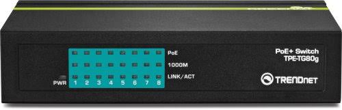 TRENDnet 8-Port Gigabit GREENnet PoE+ Switch Rack Mountable TPE-TG81g