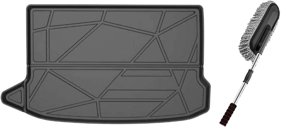 Premium FlexTough All-Protection Cargo Mat Liner , Heavy Duty Trunk Liner for Hyundai KONA 2018- 2020 , &ndash;w/Traction Grips & Fresh Design (for Hyundai KONA 2018-2020)