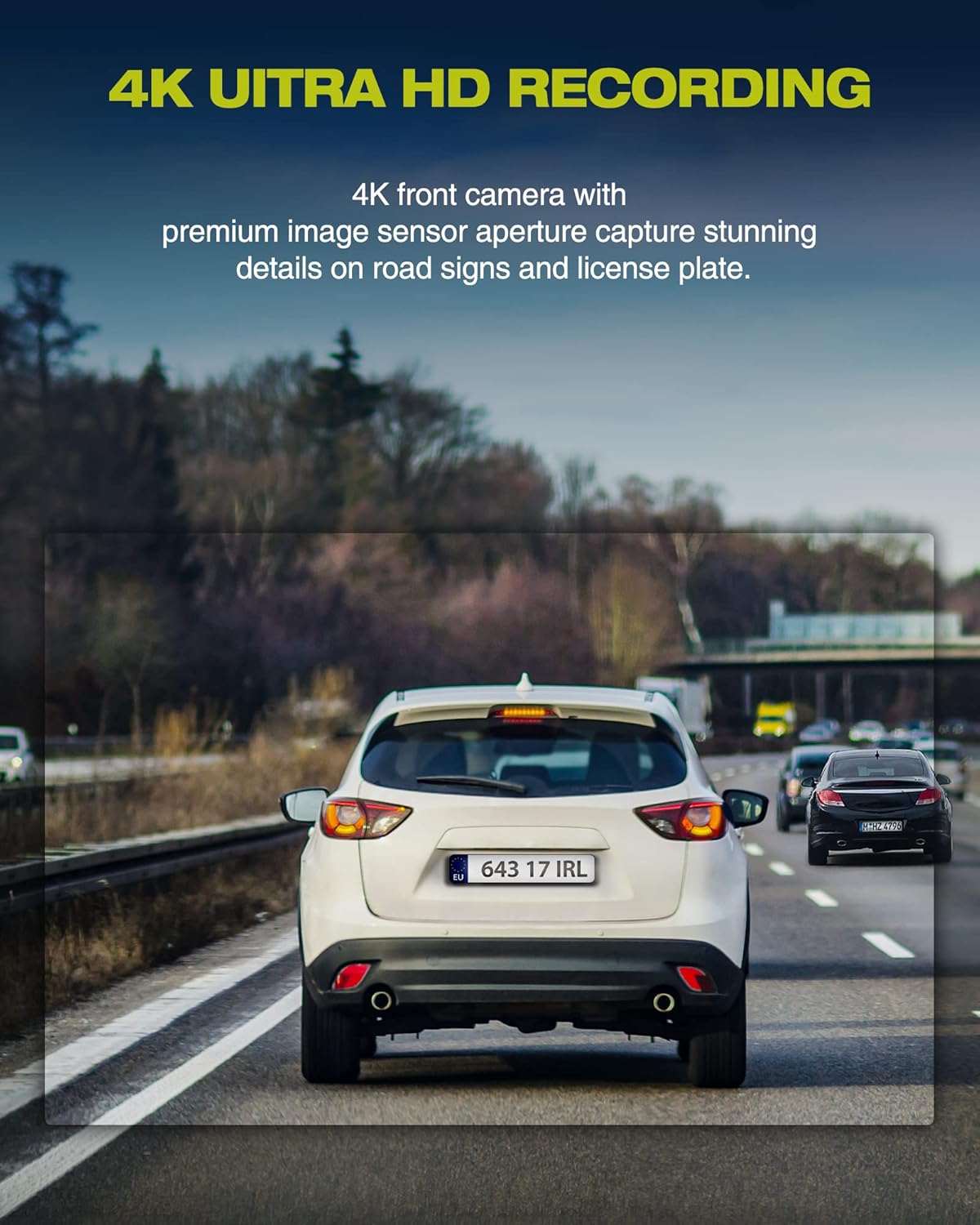 4K Mirror Dash Cam Voice Control , LAMTTO 10