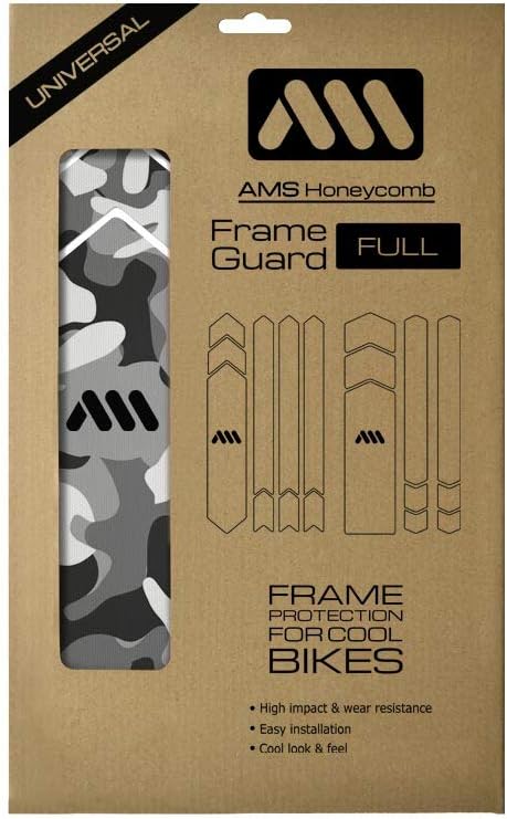 All Mountain Style AMS High Impact Frame Guard Full – Protects your bike from scratches and dings Pack of 2