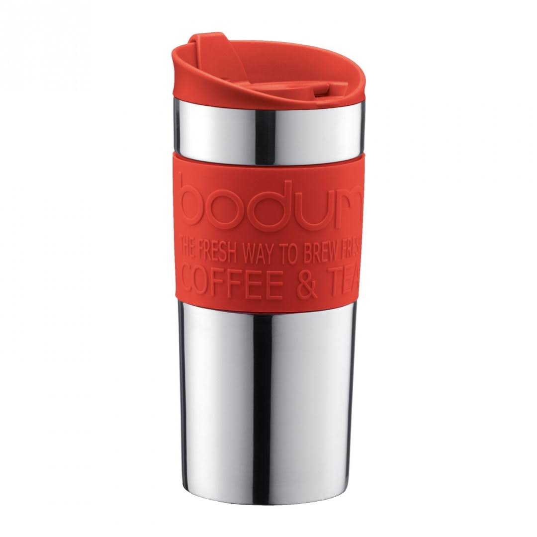 Bodum Travel Mug, Vacuum, Stainless Steel - 0.35 L, Red