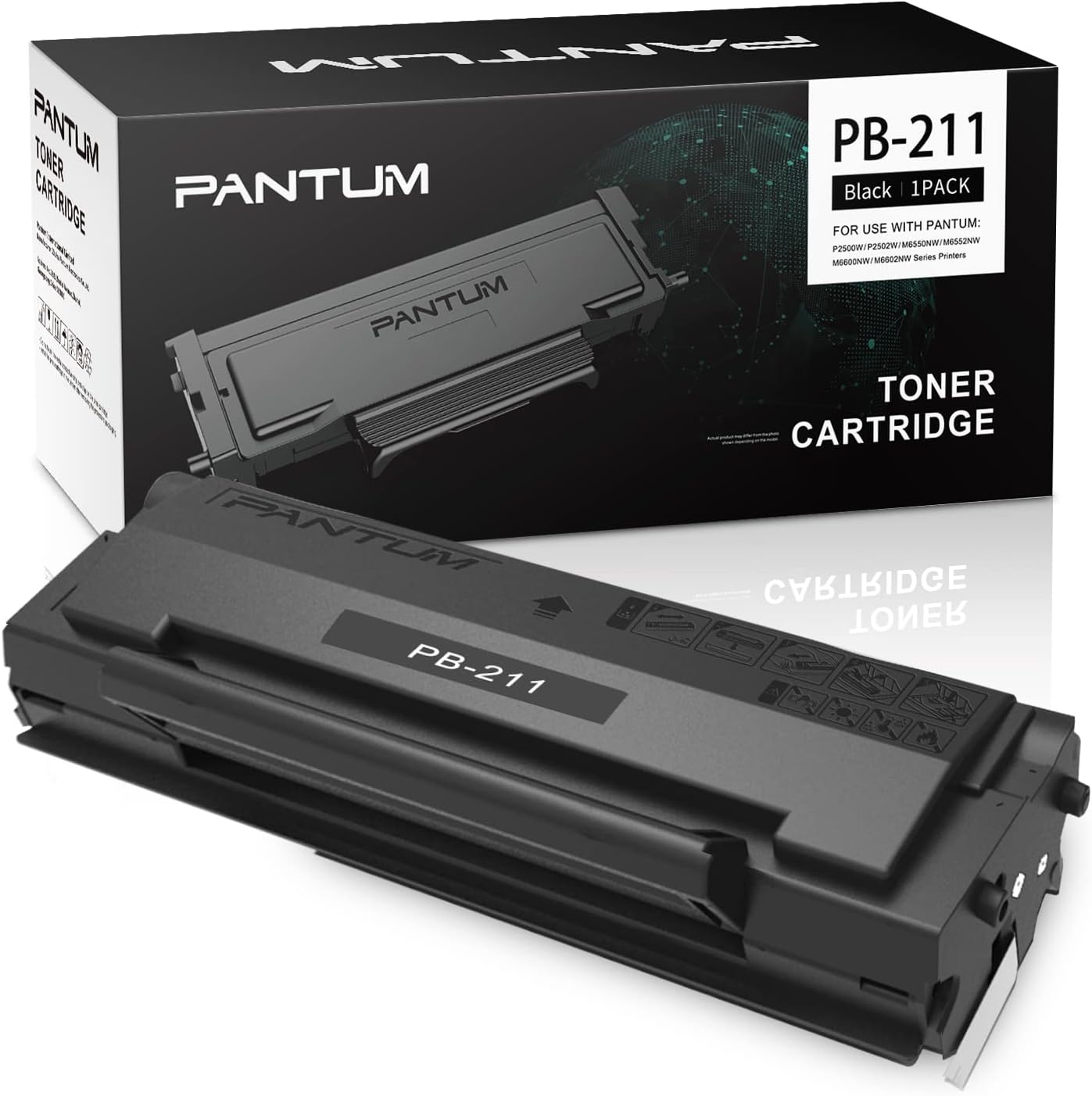 Pantum PB-211 Toner Cartridge Black for Pantum P2500W, P2502W, M6550NW, M6600NW, M6552NW, M6602NW