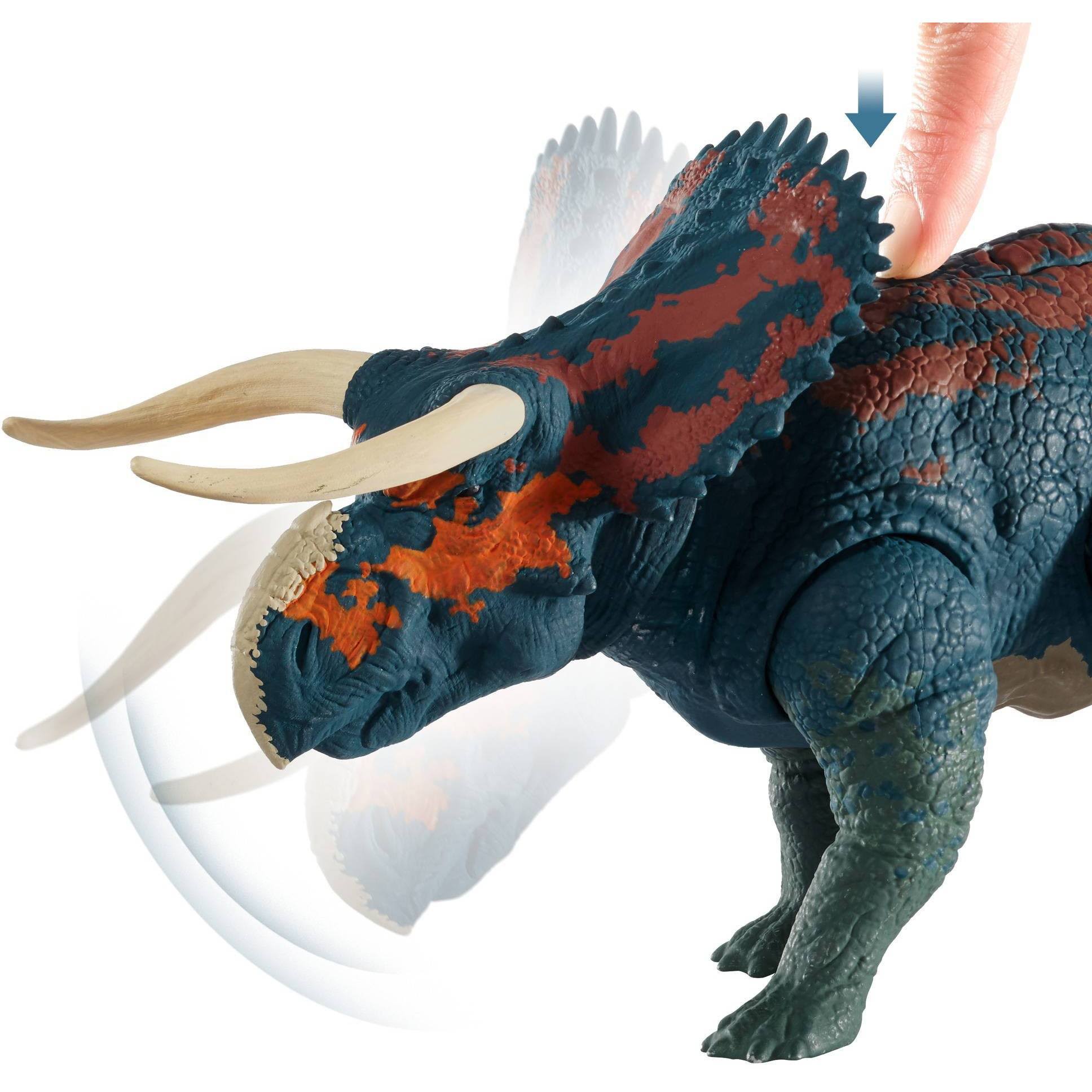 Jurassic World Dino Rivals Dual Attack Nasutoceratops Dinosaur