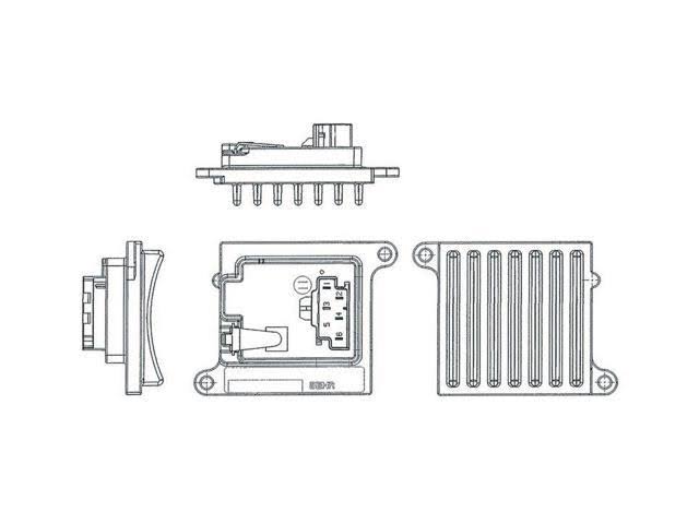 Hella 351321241 HVAC Blower Motor Regulator