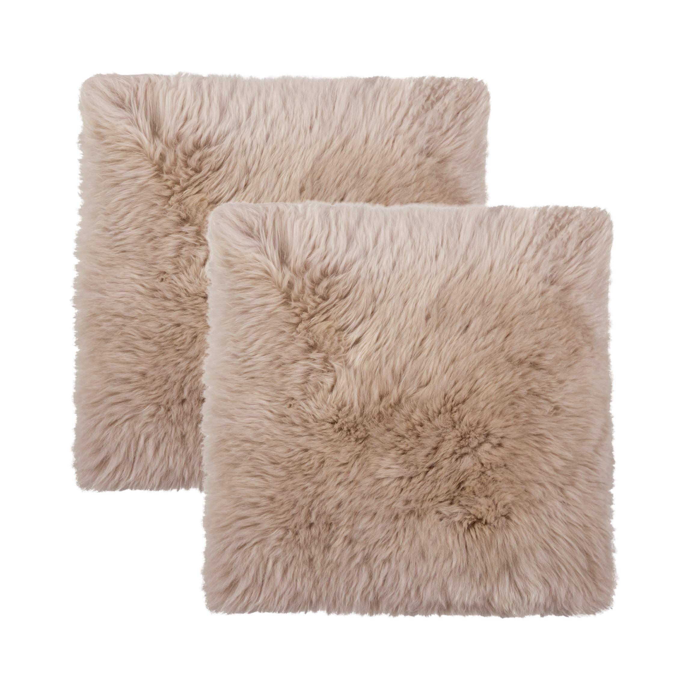 Natural New Zealand Genuine Sheepskin Shearling Chair Seat Pad - Set of 2 - 17x22 x 17x22 - Taupe at Nordstrom Rack