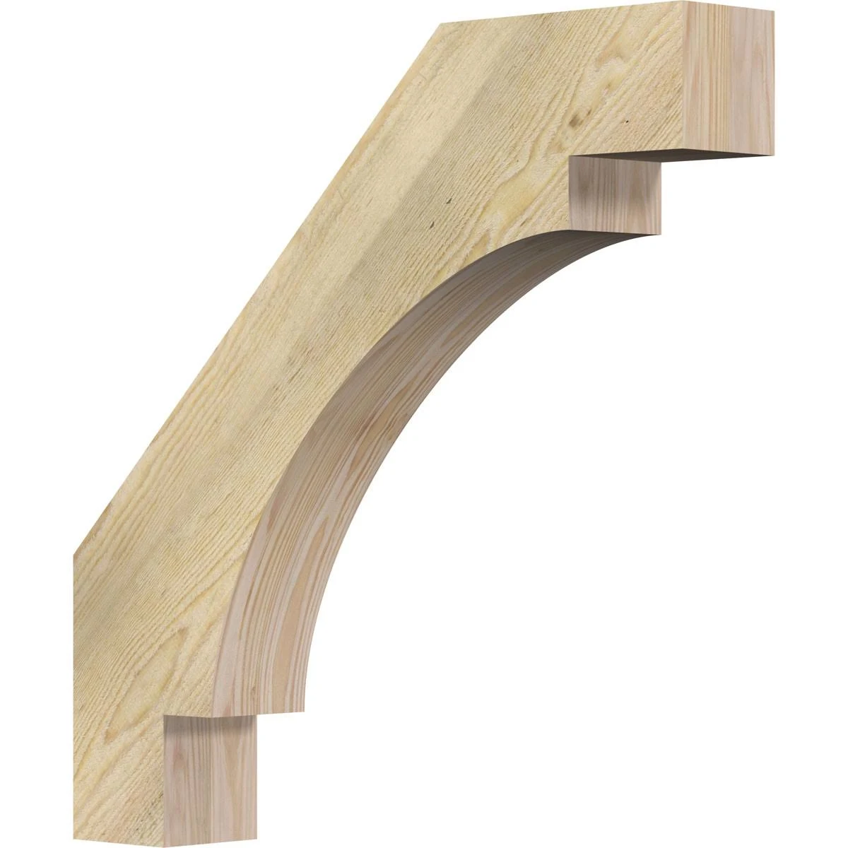 Ekena Millwork BRC04X24X24MRC00RDF 4x22W x 24x22D x 24x22H Merced Rough Sawn Brace, Douglas Fir