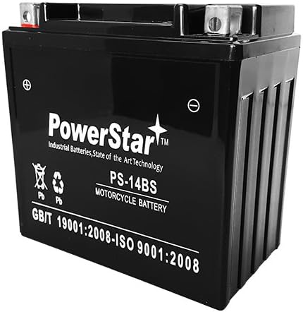 PowerStar 14-BS Battery for Hyosung GT 250, R (2009-2010) Pack of 2