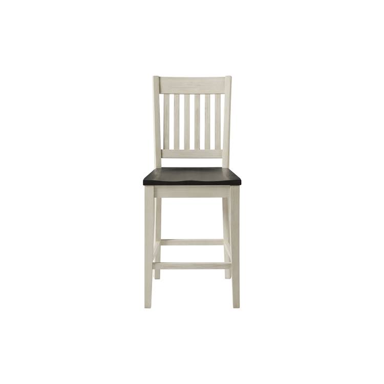 A-America Huron Slatback Barstool, Distressed Grey Finish