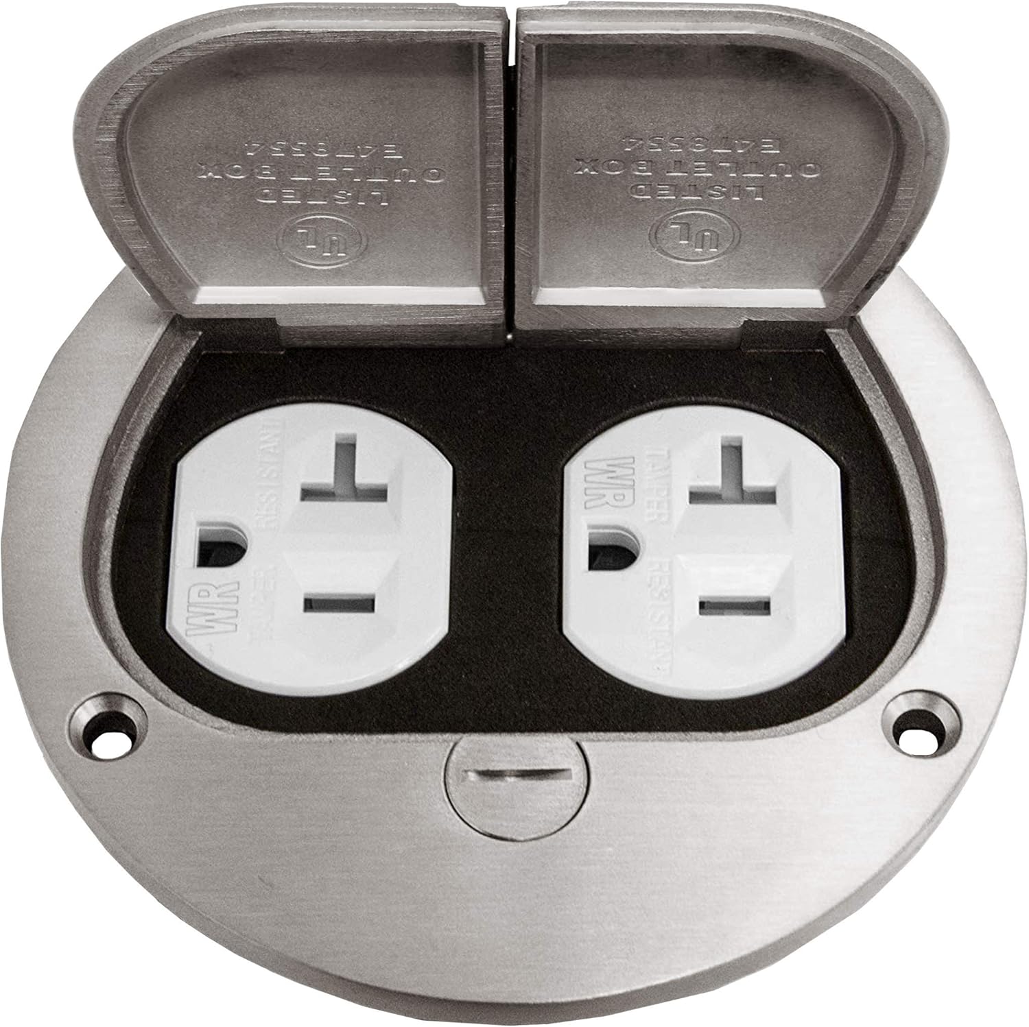 ENERLITES Flip Lid Floor Box Cover, 4