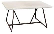 Safco Products Oasis Teaming Table, Top: Weathered White, Base: Black