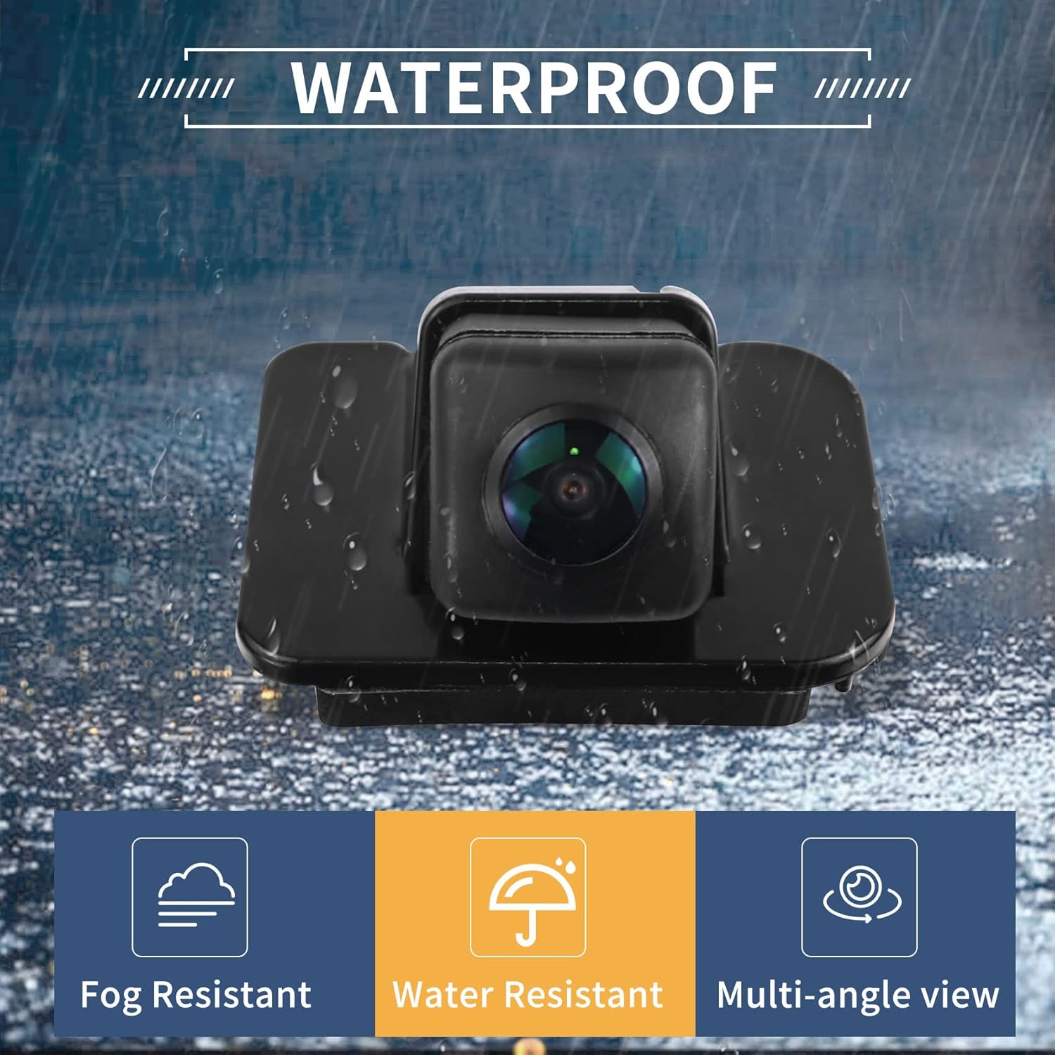 Backup Camera Fit for 2014-2015 Honda Accord Sedan EX-L and 2016 2017 Honda Accord Sedan, HD MultiAngle Rear View Camera Replace OE# 39530-T2A-A21 39530-T2A-A31 39530-T2A-U110-M2