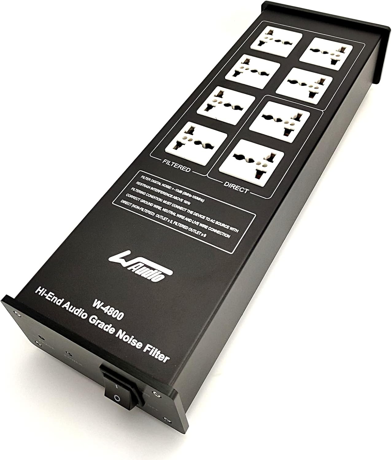 WAudio AC Noise Power Filter - Line Conditioner Power Purifier Surge Protector with Universal Outlets