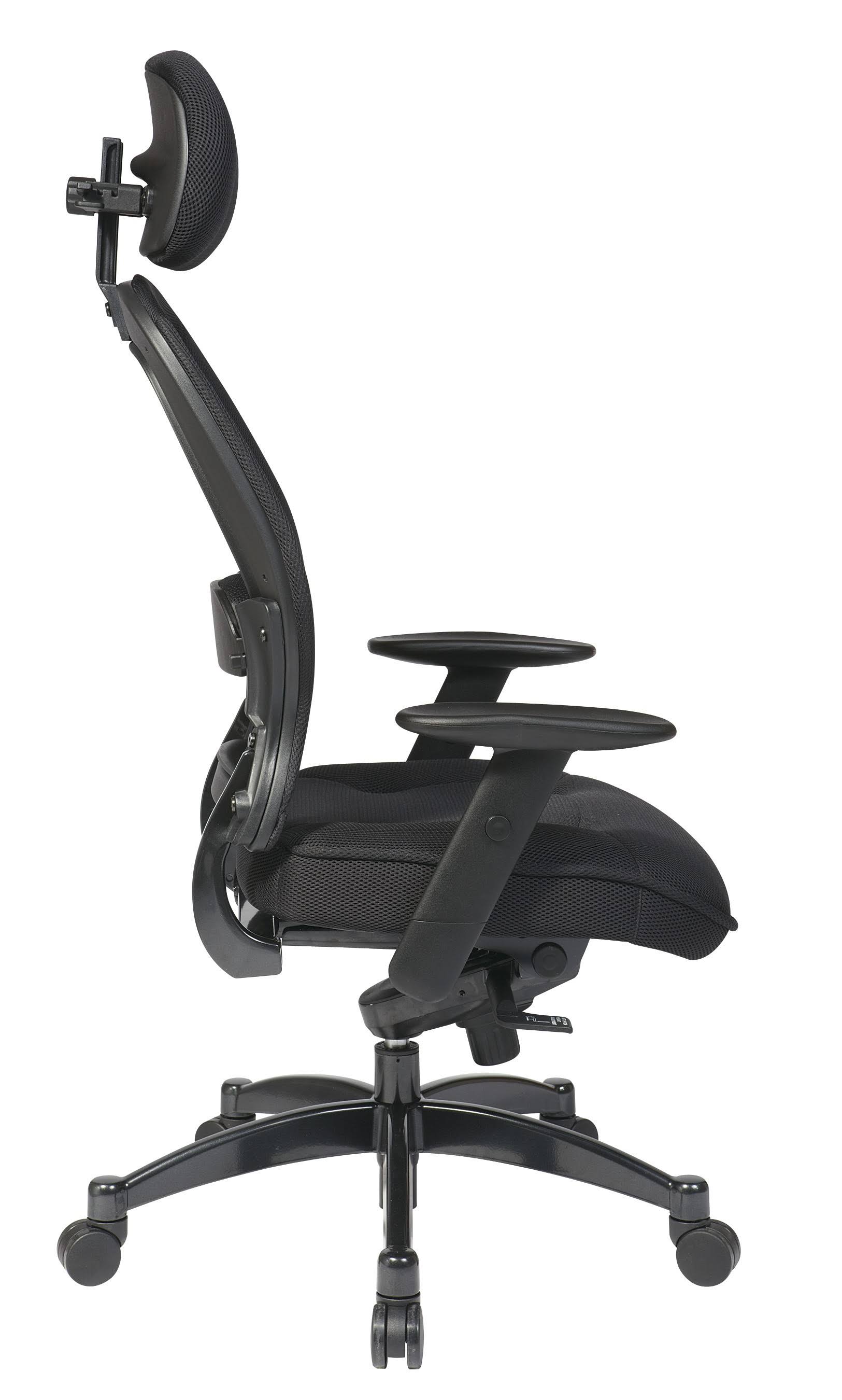 Office Star 25004 Professional Deluxe Black Breathable Mesh Back Chair