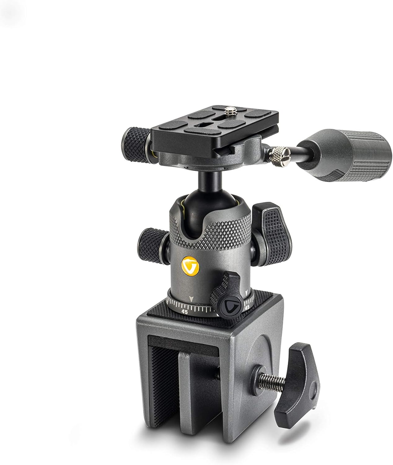 VANGUARD VEO2BH-50WM Metal Window Mount with Ball Head with Removeable Pan Handle and Arca Compatible Quick Release Plate Pack of 2